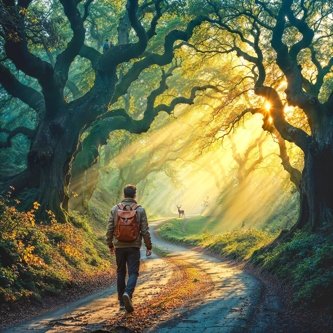 Walking Country Road