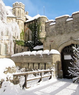 Liechtenstein Castle in Snow