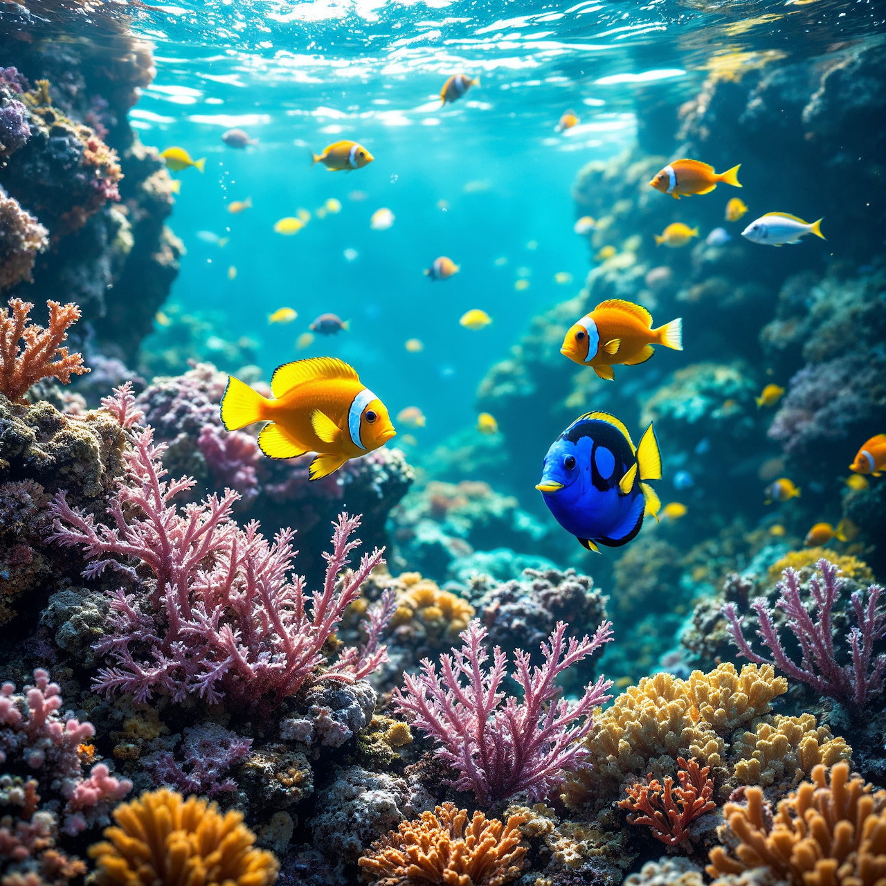 Tropical Fish and Coral Reef