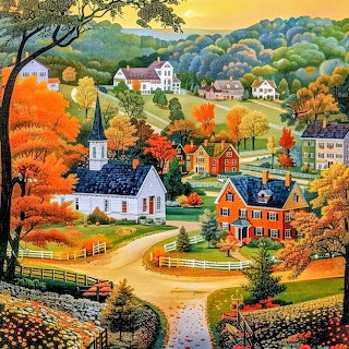 Autumn Village Valley