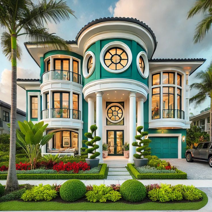 Teal Luxury Mansion