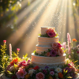 Floral Wedding Cake