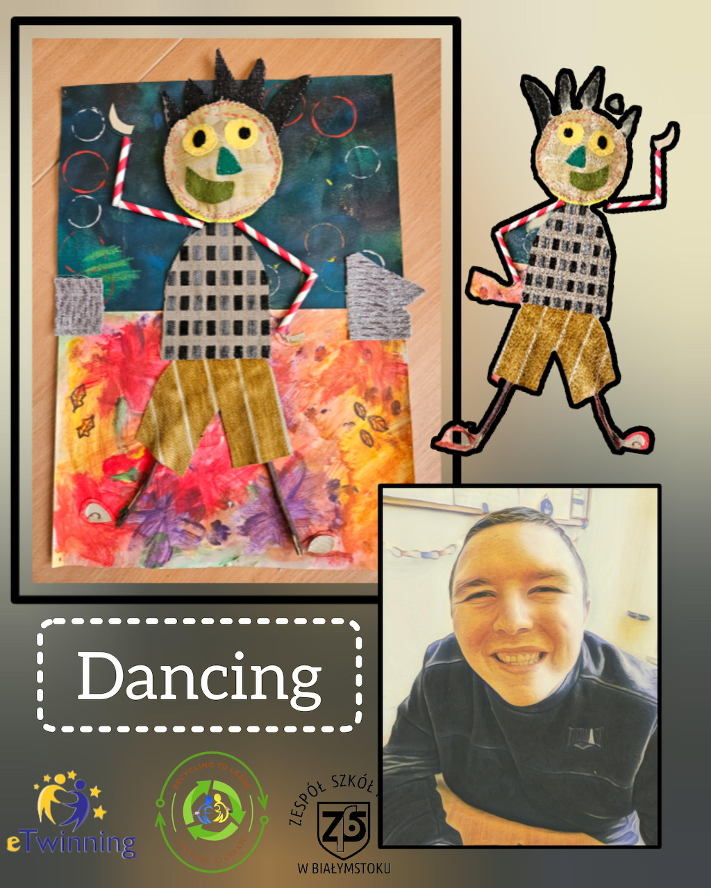 Dancing Character Kids Art