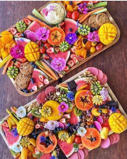 Colorful Fruit Grazing Boards