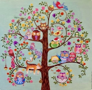 Whimsical Bird Tree