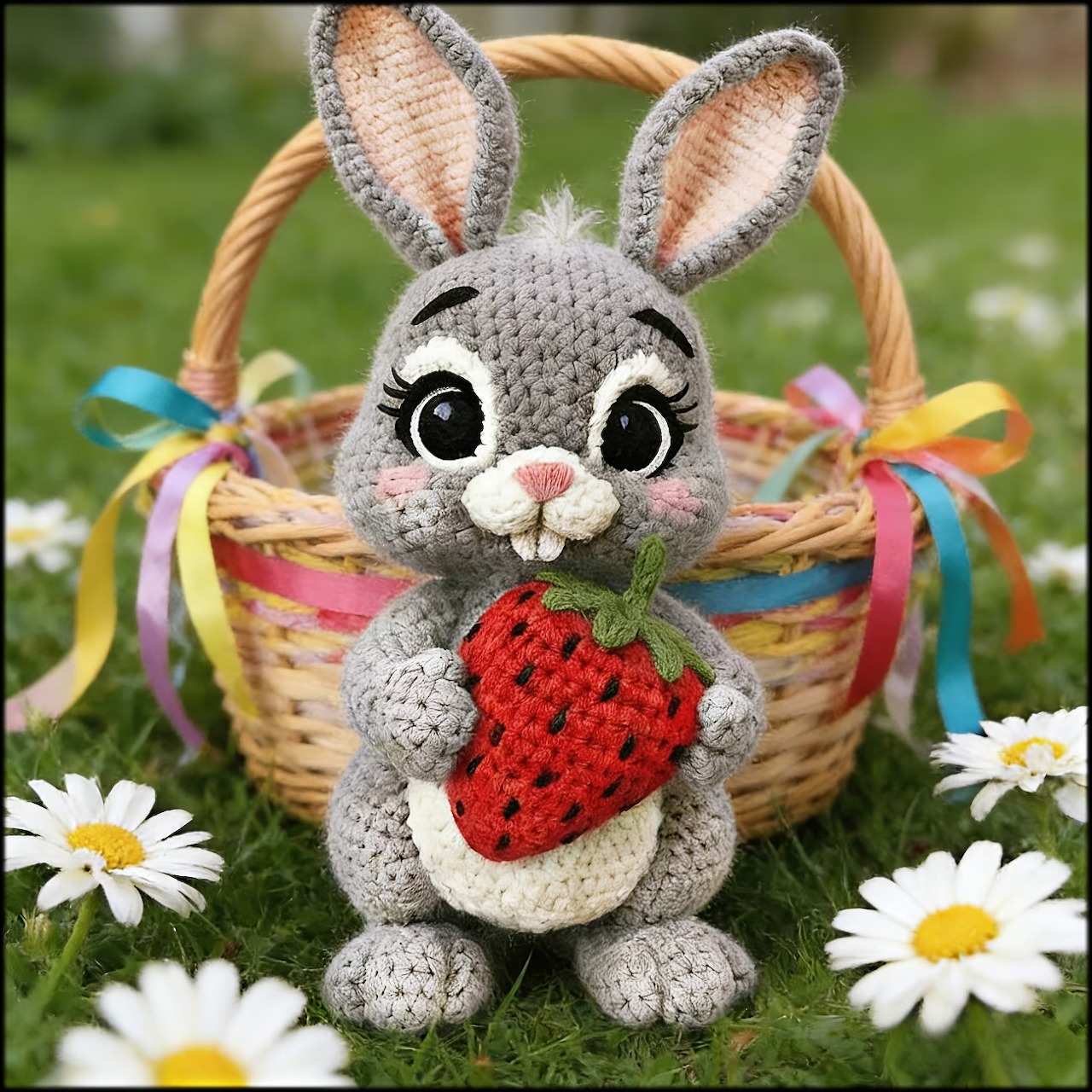 Bunny with a Strawberry