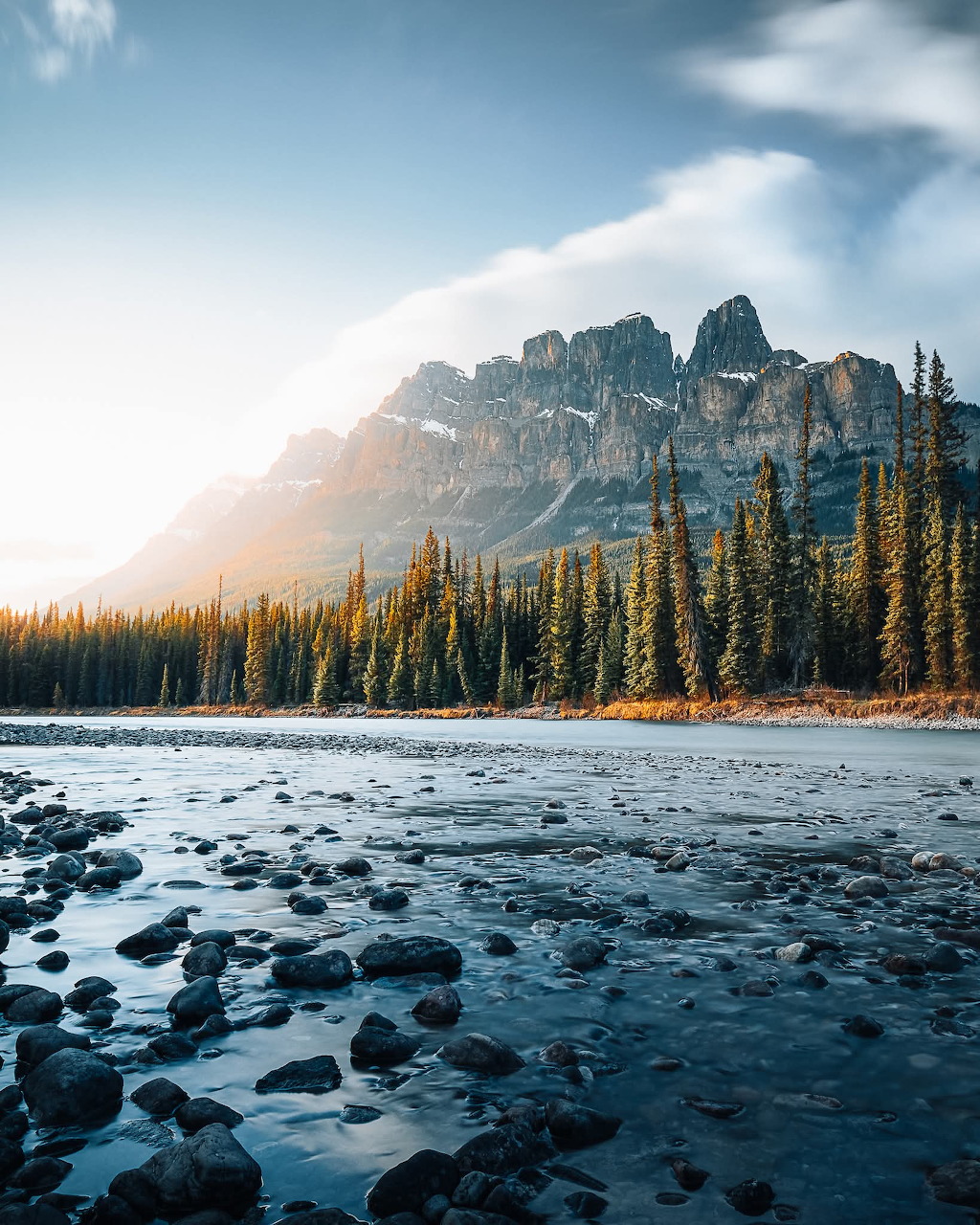Mountain River Landscape