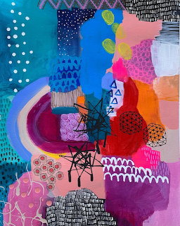 Abstract Colorful Collage