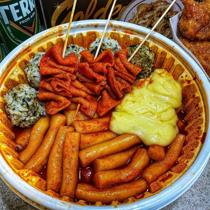 Korean Tteokbokki with Cheese