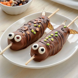 Chocolate Banana Fish Treats