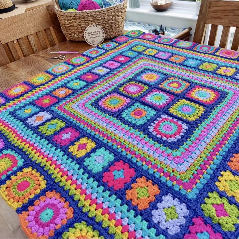 Colorful Crochet Blanket