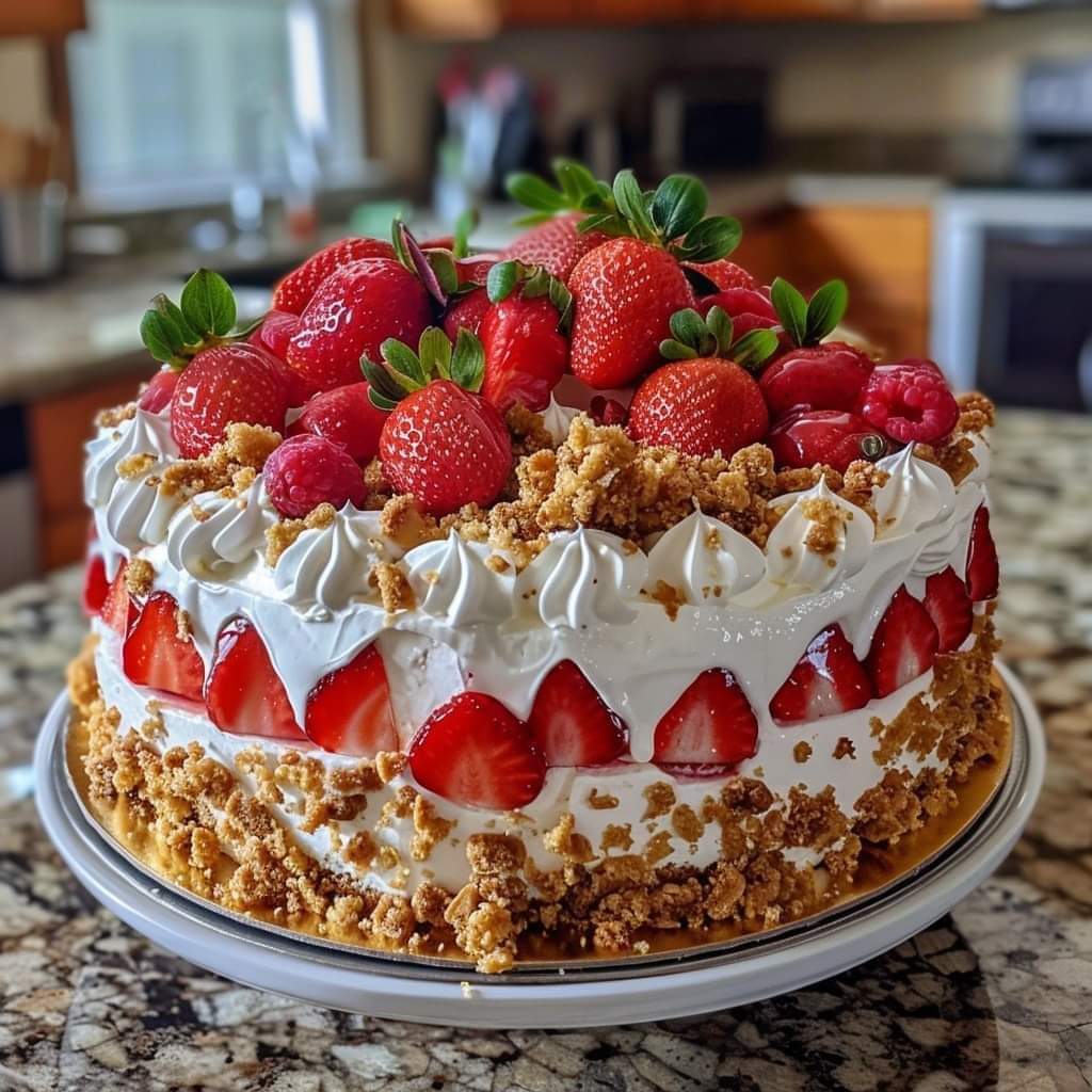 Strawberry Cream Cake