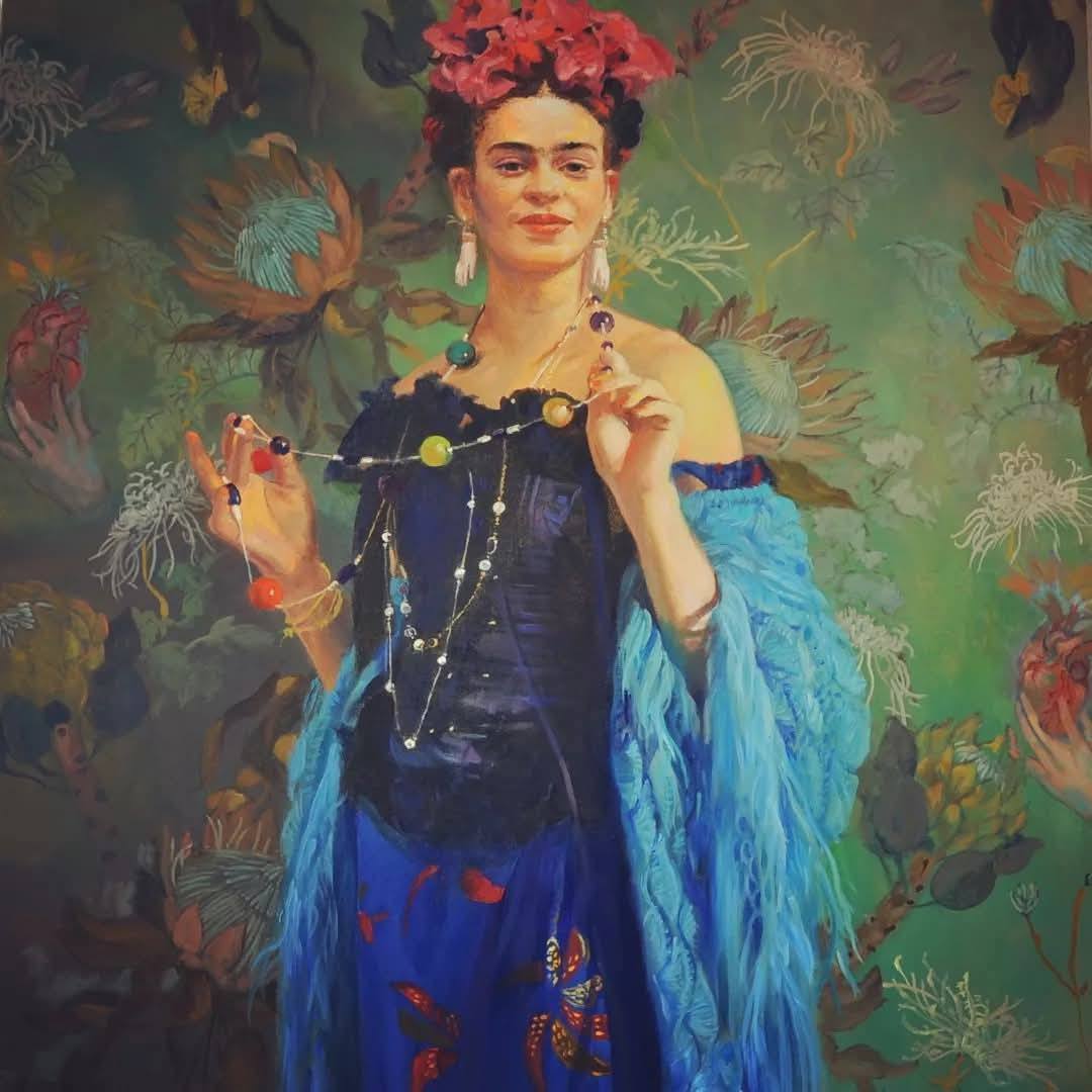 Frida Kahlo Portrait Painting