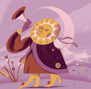 Surreal Moon Musician