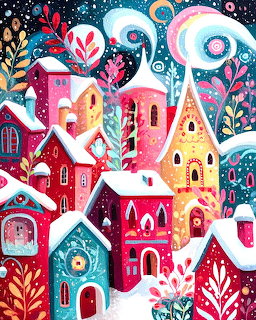 Winter Village Houses