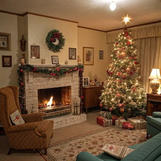Cozy Christmas Living Room