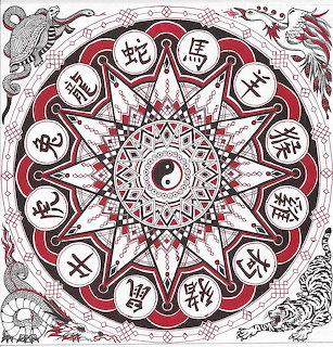 Zodiac Yin Yang Mandala