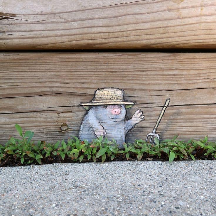 Garden Gnome with Straw Hat
