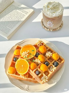 Spring Breakfast Waffle