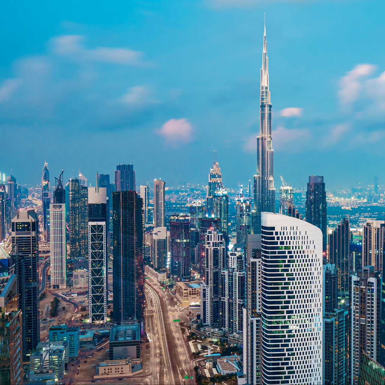 Dubai Burj Khalifa Skyline