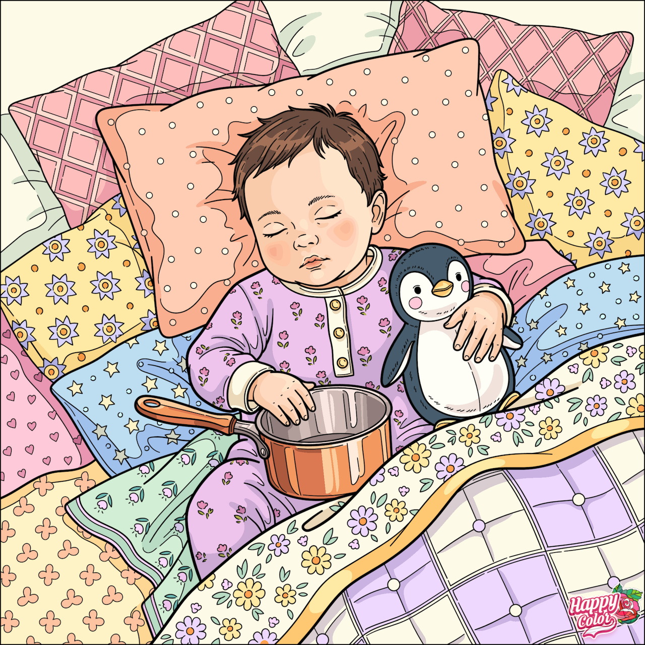 Sleeping Baby Cartoon