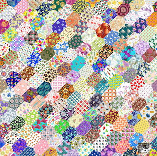 Hexagonal Patchwork Quilt