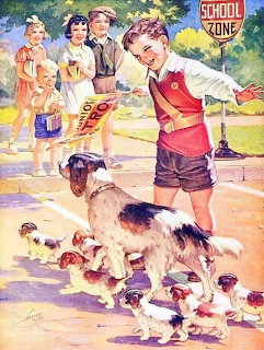Vintage School Days Crosswalk