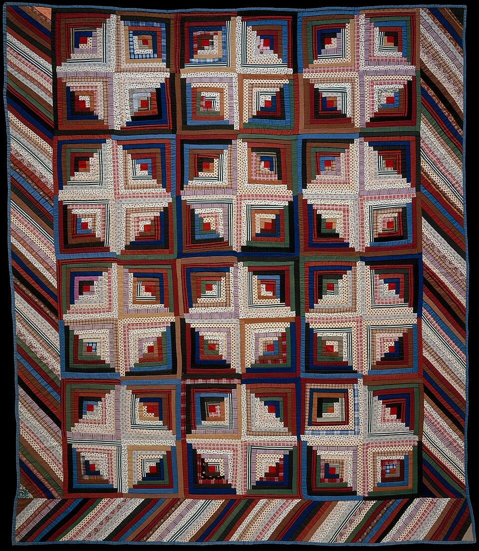 Log Cabin Quilt 1865