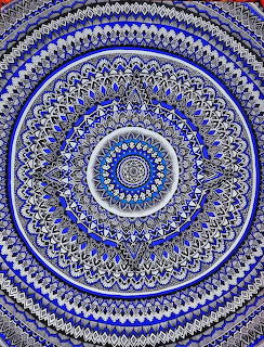 Blue Ornate Mandala