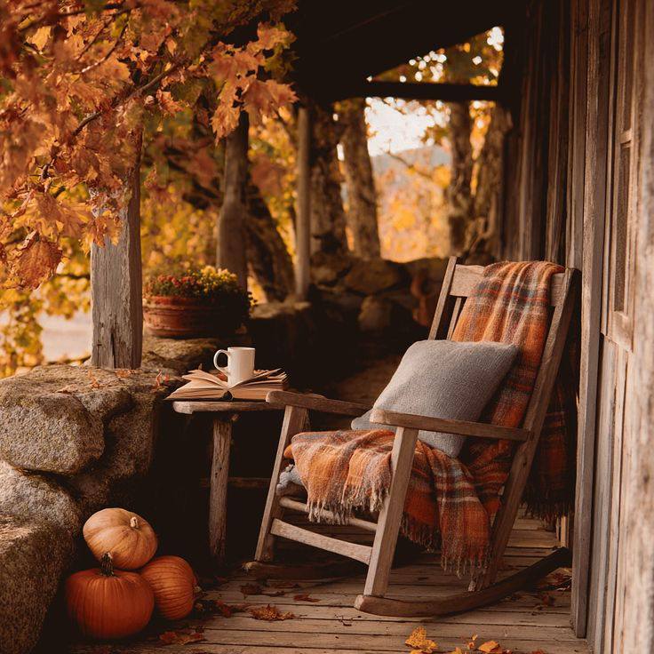 Autumn Porch Rocking Chair