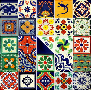 Mexican Talavera Tile Collage