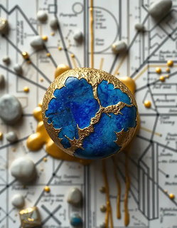 Blue Lapis Gold Stone