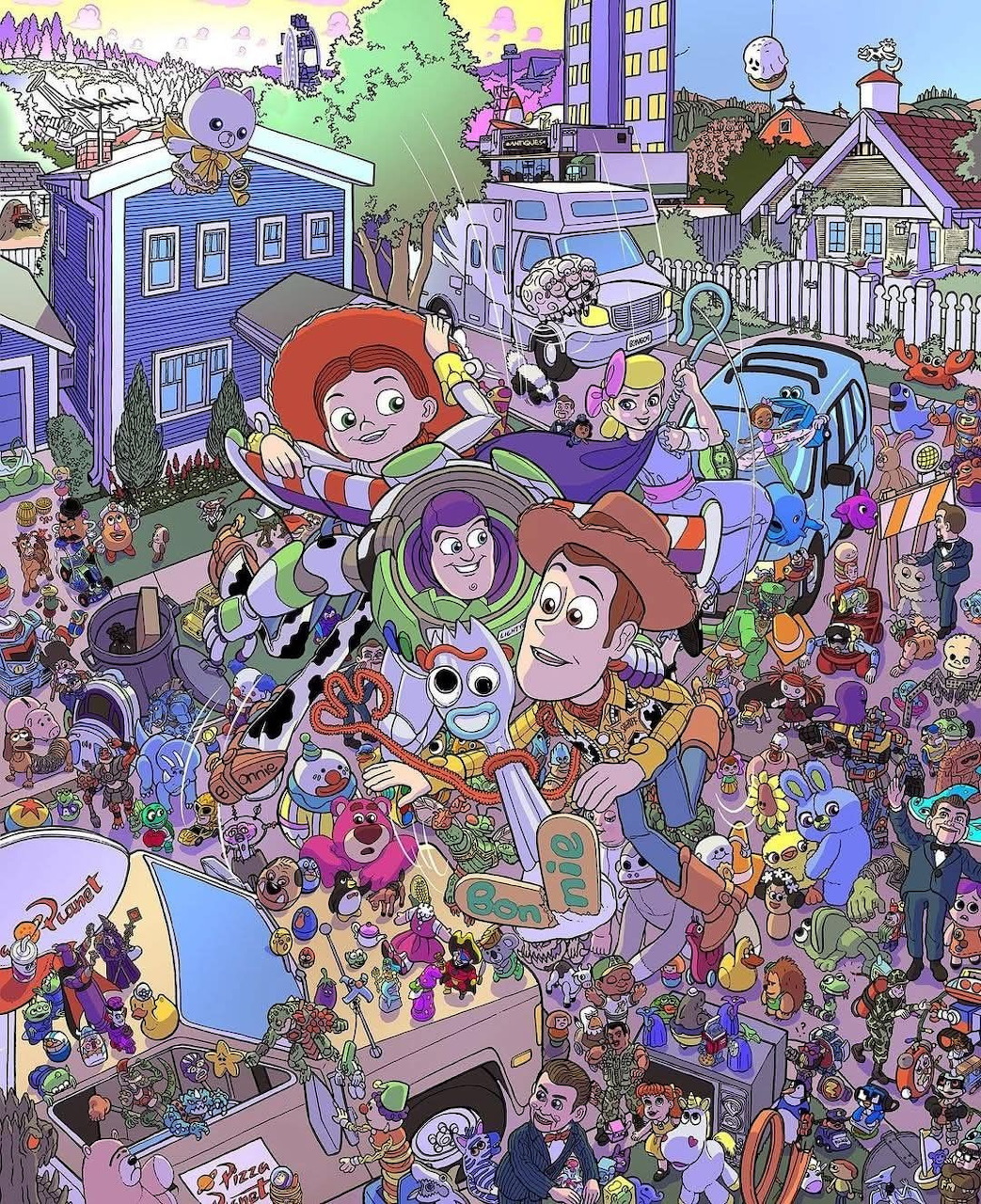 Cartoon Character Scene