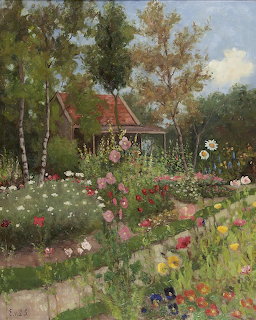 Little House in Flower Garden