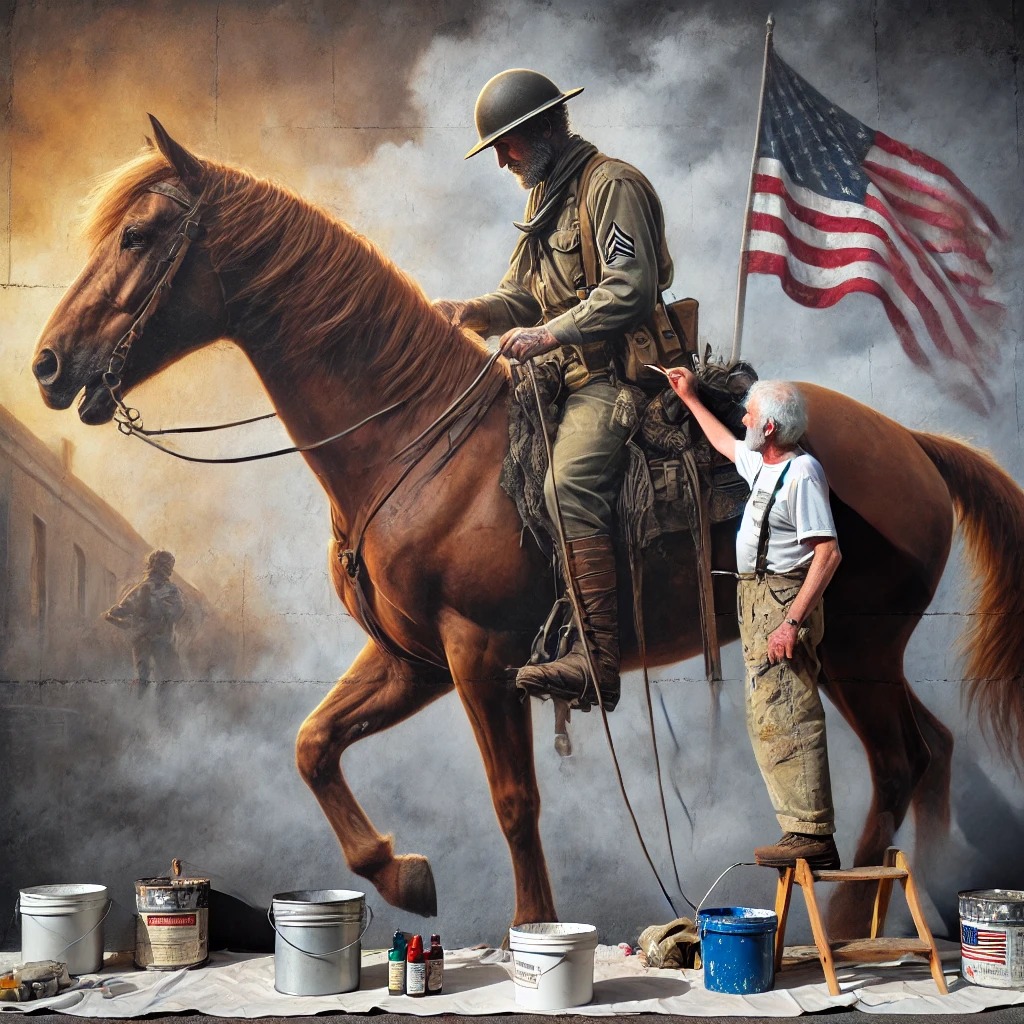 War Horse Memorial Mural