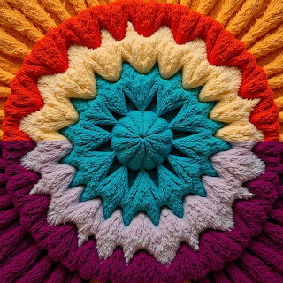 Colorful Crochet Mandala