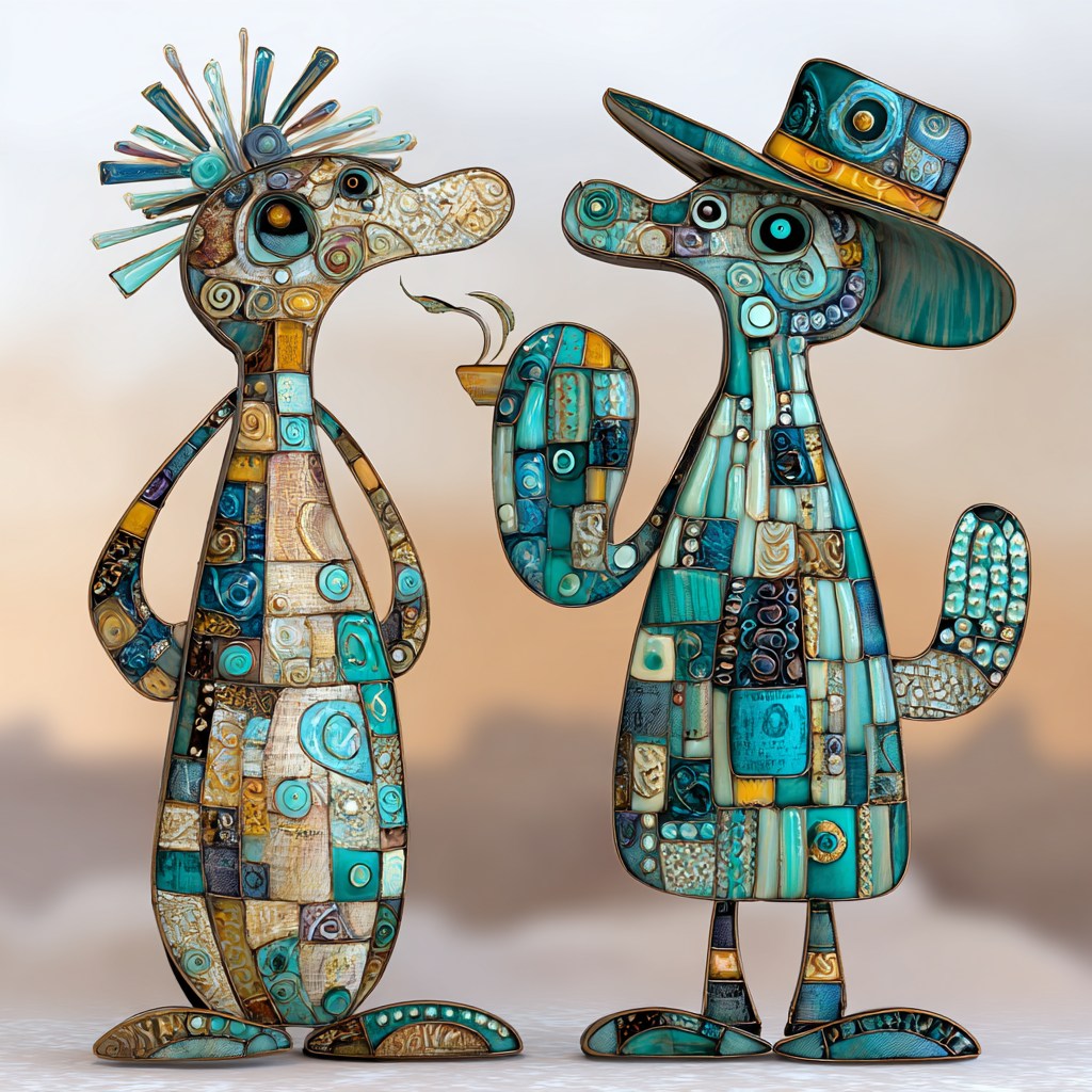 Whimsical Robot Figures