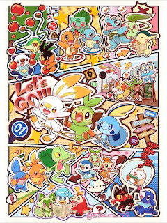 Pokemon Starter Sticker Collage