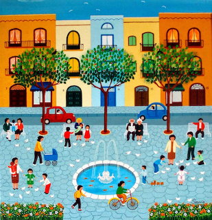 Spanish Plaza Folk Art