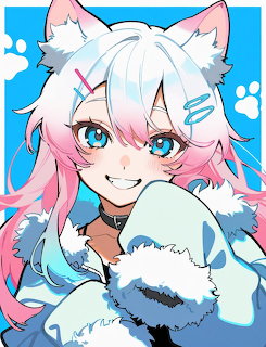 Pink Hair Cat Girl