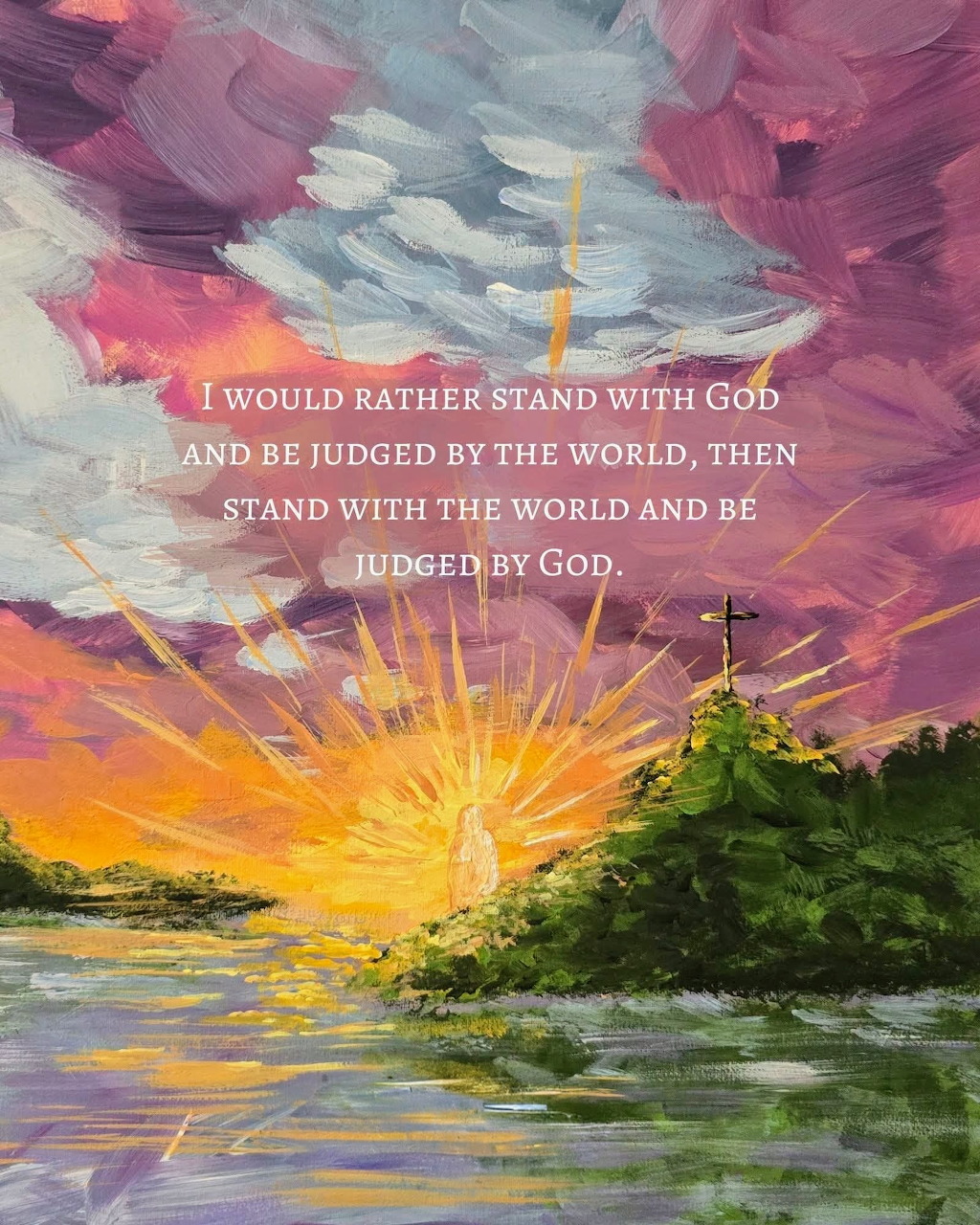 Sunset Faith Painting
