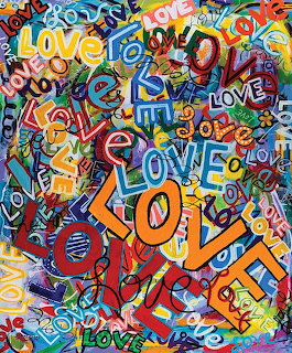 Colorful Love Graffiti Art