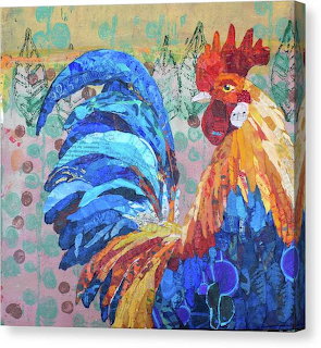 Colorful Rooster Painting