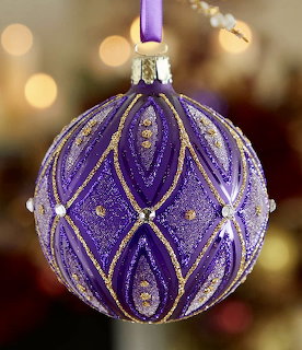 Purple Christmas Ornament