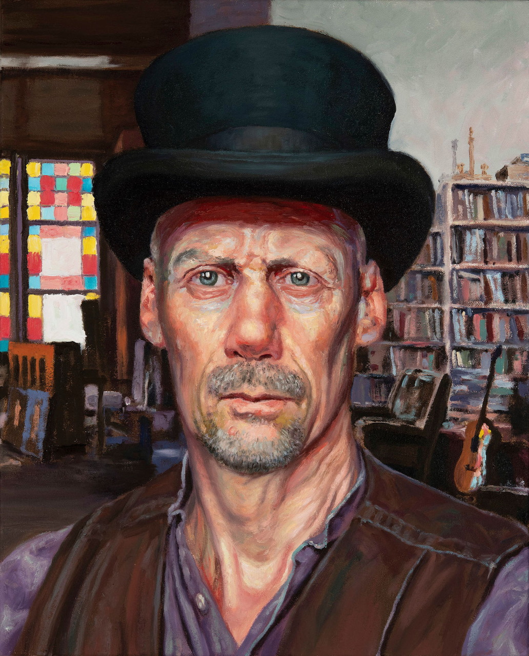 Man in Top Hat Portrait