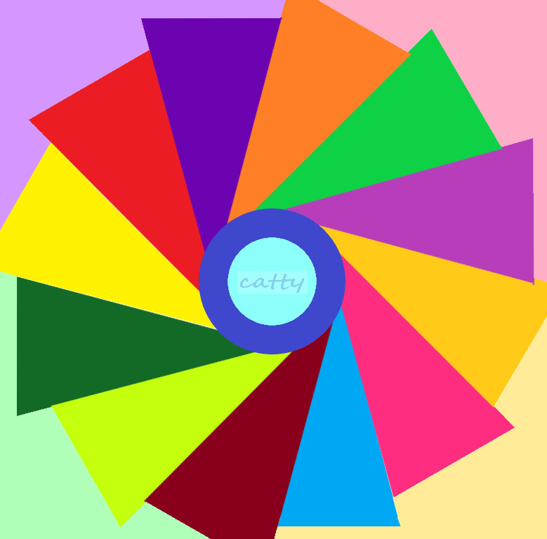 Colorful Radial Triangles