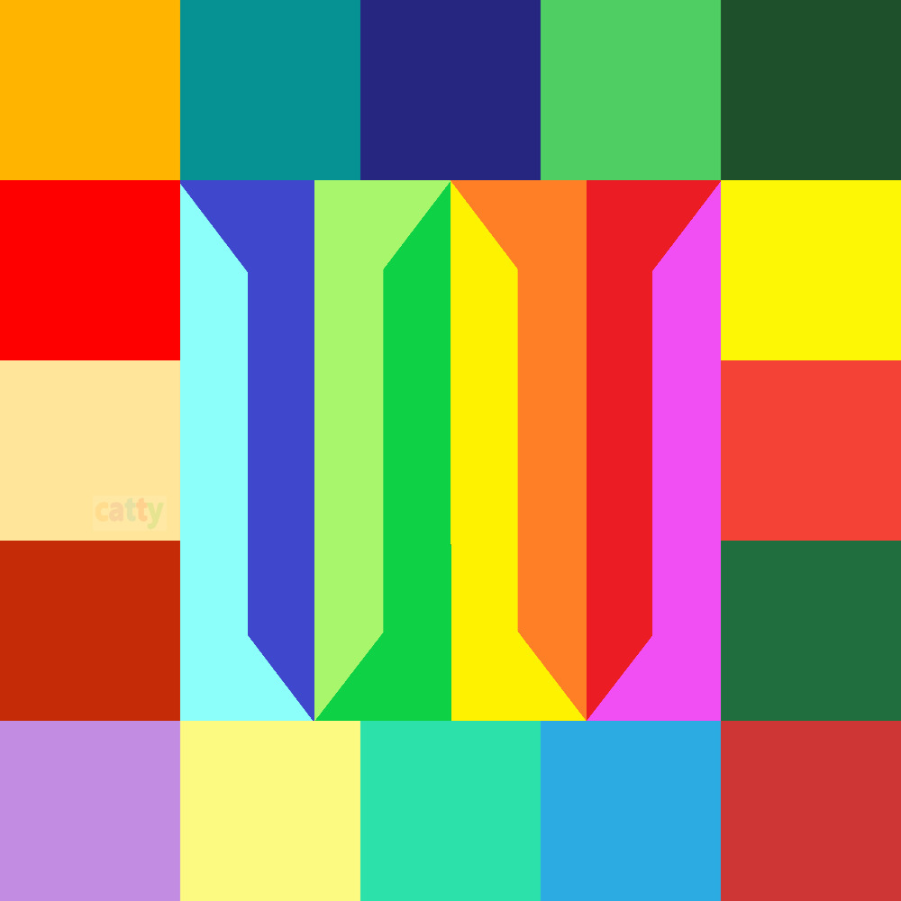 Colorful Geometric Blocks