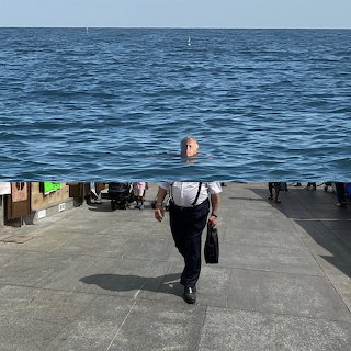 Surreal Beach Man
