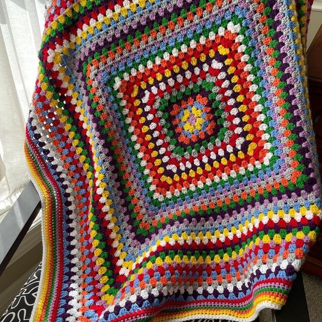 Colorful Crochet Blanket