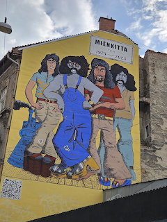 Colorful Beatles Mural